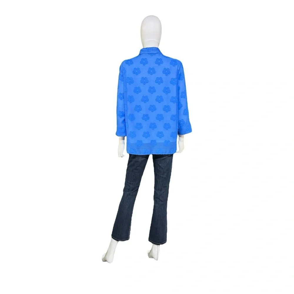 Alfred Dunner 2 Piece Blue Top, S - Picture 2 of 9